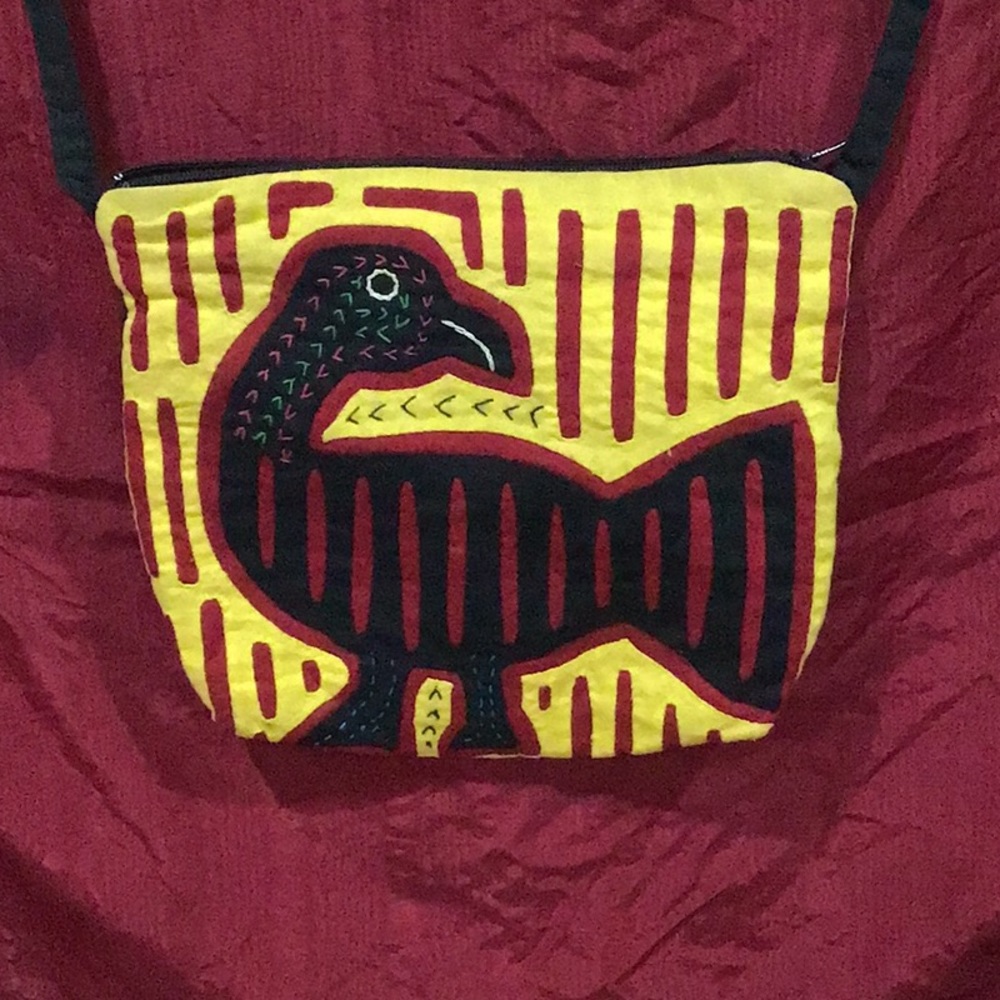 Vintage cloth crossbody bag